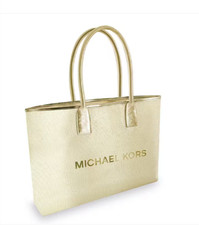 MICHAEL KORS Gold Tote Bag