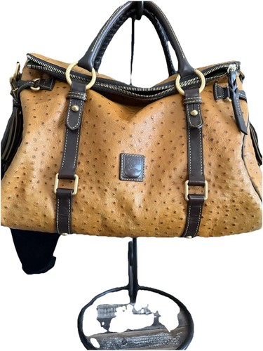 Dooney bourke brown ostrich - &,