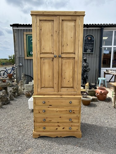 Pine larder cupboard - pine,