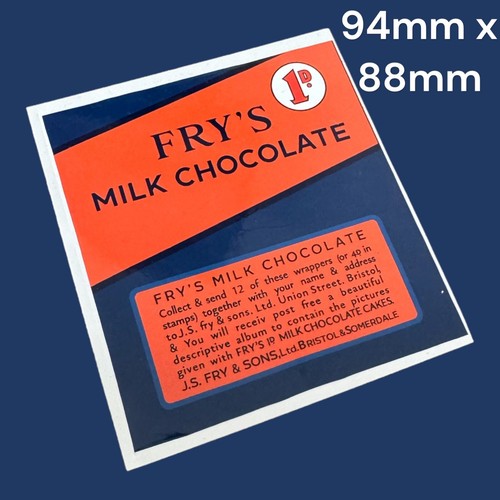 Fry milk chocolate - milk, vintage