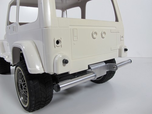 Rear aluminum bumper - rear, guard