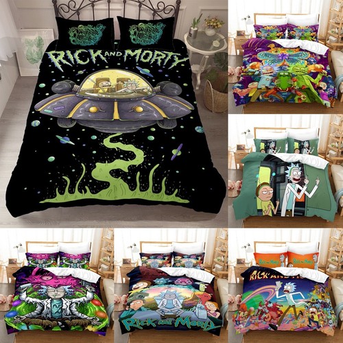 Rick morty duvet quilt - 3d,