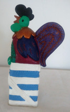 'Frizzle' Rooster Figurine Farmyard Fun by Artform  Height 6.25"/16 cm