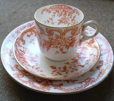 Antique English Bone China Cup/Saucer/Plate Trio - Richmond - Attractive Pattern