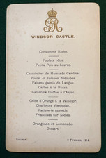 Antique Royal Menu Windsor