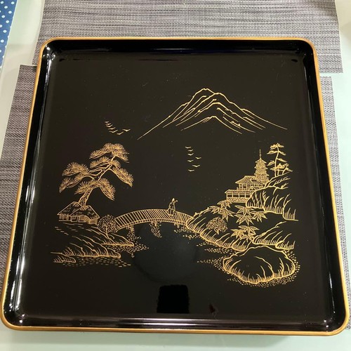 Japanese wajima lacquer tray - wajima,