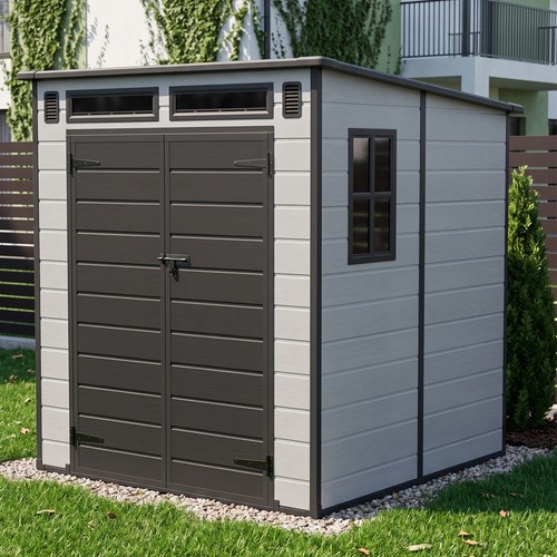 6x6ft plastic garden shed - plastic,