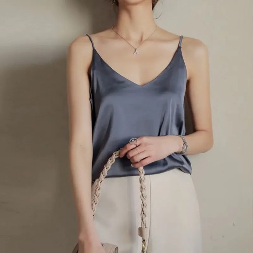 Women satin cami top - women's, silk