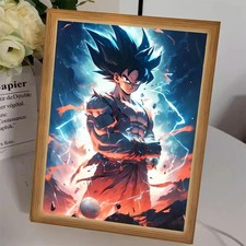 Dragon Ball Z Light Painting Frame with LED - Goku Vegeta Action Figure Decor