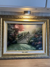 Thomas Kinkade Stairway to Paradise 21 x 17 Inch Gold Frame
