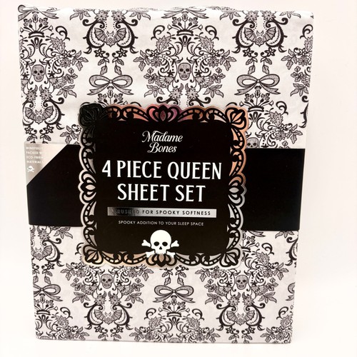 Madame bones queen sheet set - queen,