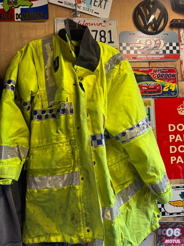 Police damaged hi vis - damaged,
