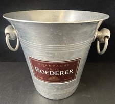 Louis Roederer Champagne Ice Bucket Metal Vintage Style - #1008