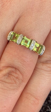 9ct gold Peridot and Diamond