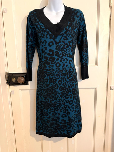 Simon jeffrey dress black blue - dress,