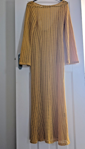 Mustard scallop maxi - h&m,