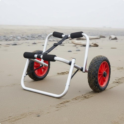 Kayak trolley with adjustable