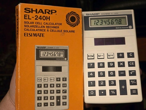 Vintage sharp 240h solar - sharp, el-240h