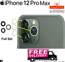 New iPhone 12 Pro Max Replacement Rear Back GLASS Camera Lens Cover & Adhesive
