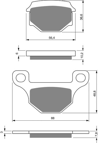 Brake disc pads front - brake,