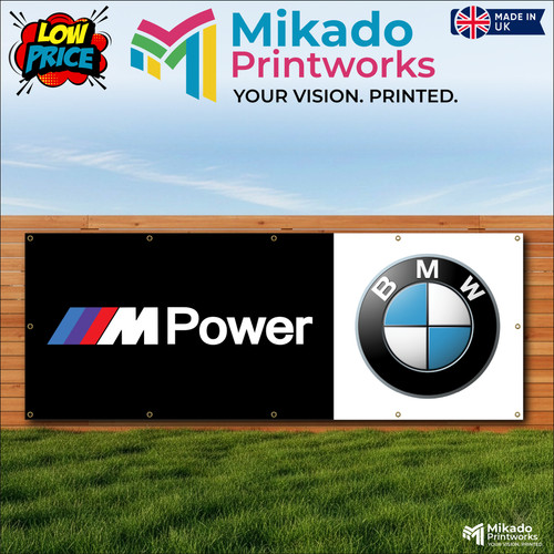 Bmw power logo printed - printed, pvc