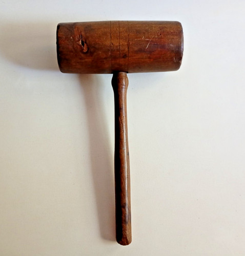 Large vintage wooden - large, mallet