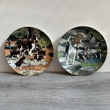 The Hamilton Collection Decorative Plates - Springer Spaniels & Beagles (1989)