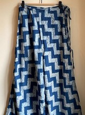 Fabindia Blue Flare Trousers