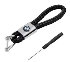 BMW Luxury leather keyring key