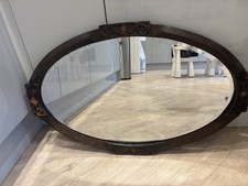 Antique Large Oval Bevelled