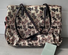 Radley Fleet Street Oilskin Multi Sectioned Handbag