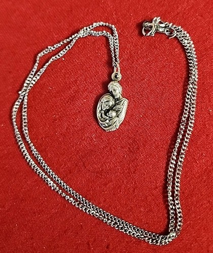 Silver plated catholic - , medal