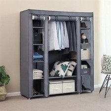 Large Canvas Fabric Wardrobe