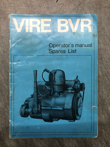 Vire bvr operator manual - manual, and