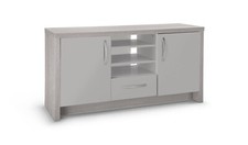 Venice 2 Door 1 Drawer Low Sideboard - Grey