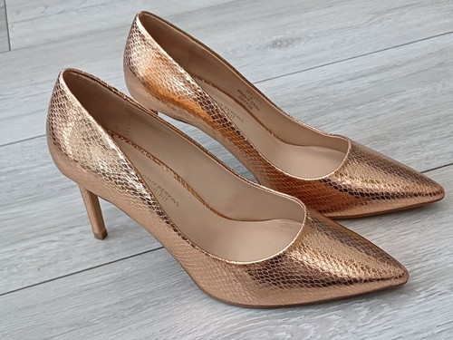 Rose gold faux snakeskin - rose,