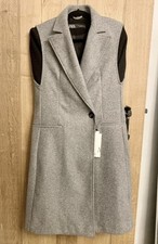 Zara Gilet Coat Grey Size M
