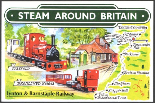 Postcard steam around britain - around,