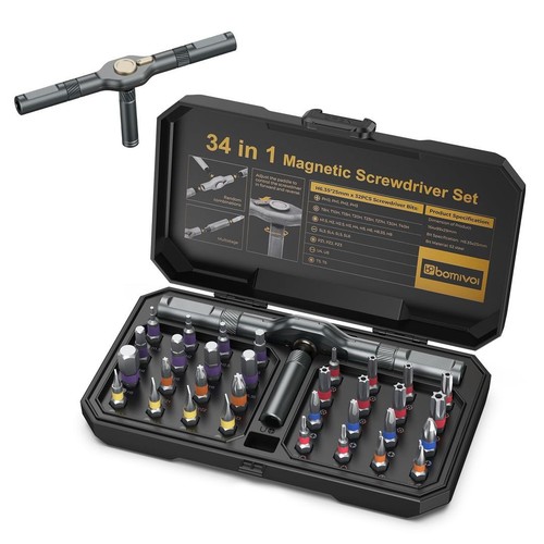 Magnetic screwdriver set in - 34,