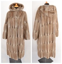US5421 REAL MUSKRAT FUR COAT