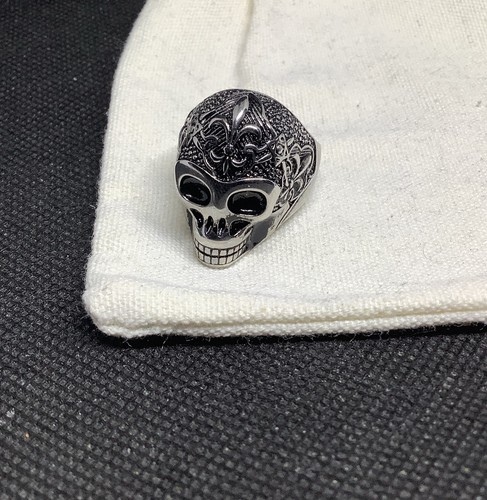 S925 silver skull head - skull, ring