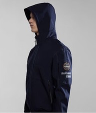 Napapijri Geographic Men's Melville Softshell Jacket Size XL Men’s Navy