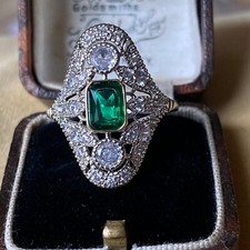 Art Deco vintage ring silver