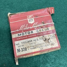 Villiers 100 125 1948-56 Piston Rings +.060” NOS 