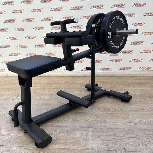 Plate loaded seated calf raise - loaded,