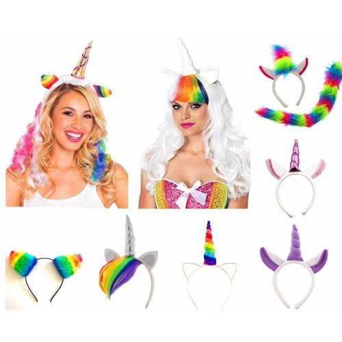 Rainbow unicorn headband for - rainbow,