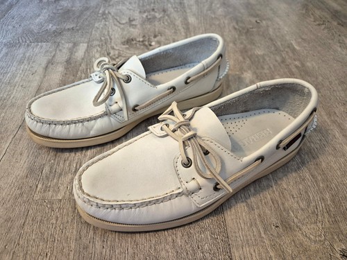 Sebago white boat shoes size - boat,