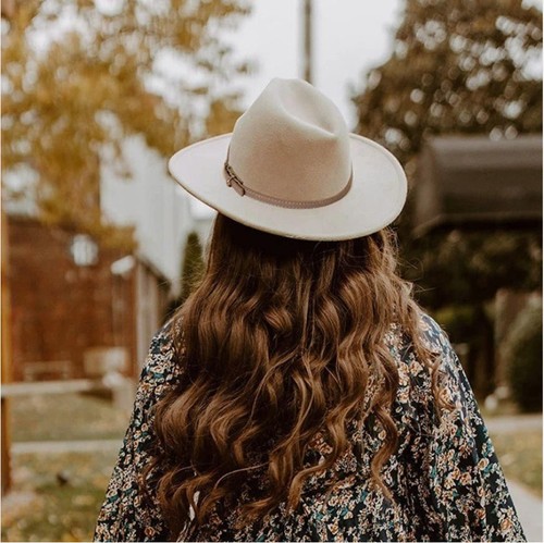 Unisex wide brim wool felt - wide,