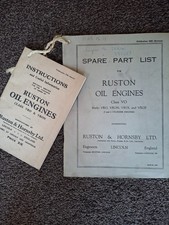 Vintage ruston oil engines