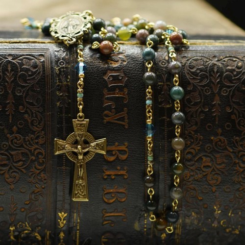 Handmade catholic chain rosary - handmade,